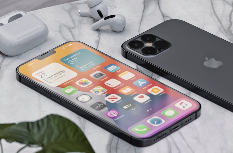 concept iPhone 12 Màu đen huyền bí trên dòng iPhone 12