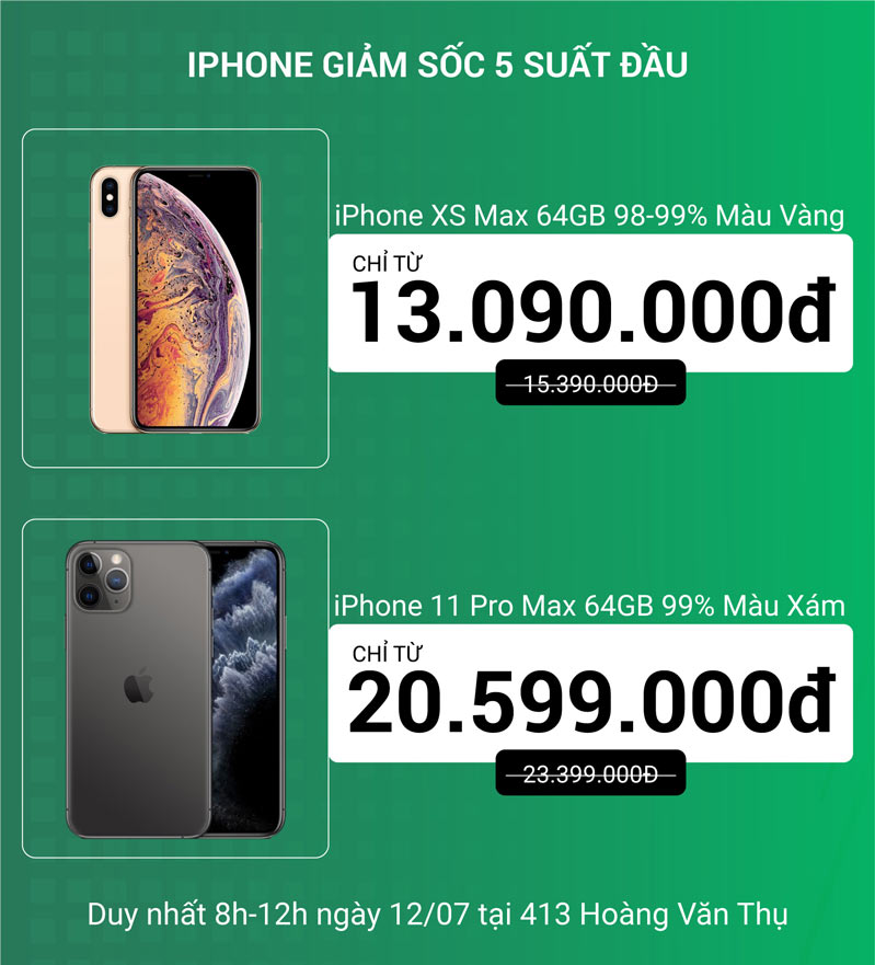 2 mẫu iPhone bán chạy nhất được đưa vào danh sách giá sốc