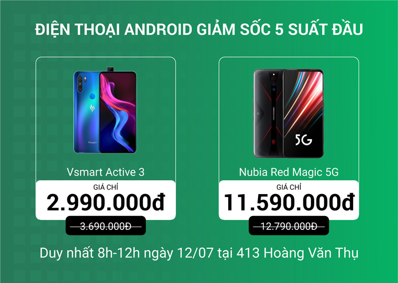 Điện thoại Android giảm hơn 1 triệu đồng