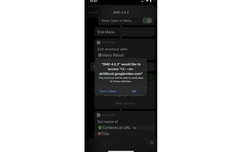 tải video youtube bằng siri 7 hãy động ý khi có nhắc nhở trong quá trình tải video