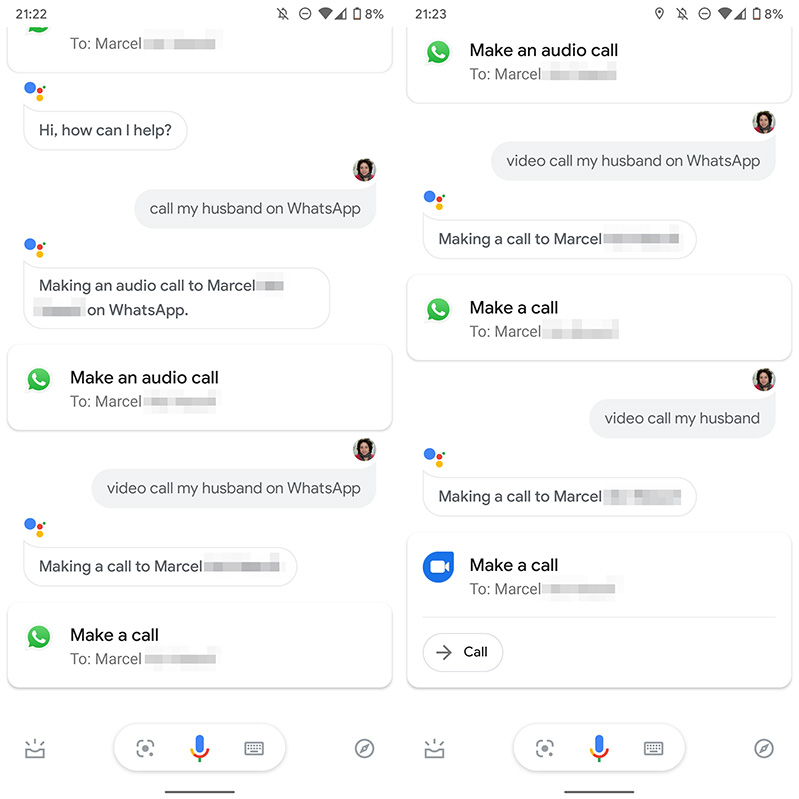 đưa ra câu lệnh khi không có WhatsApp