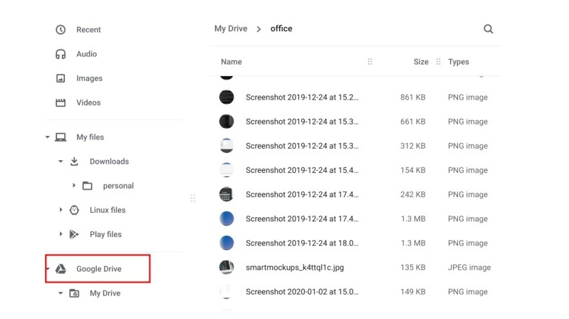 đồng bộ hóa ảnh trên drive