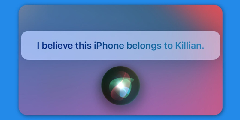 tìm iphone bị mất bằng siri