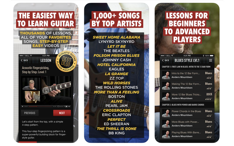 những ứng dụng học guitar bạn nên biết