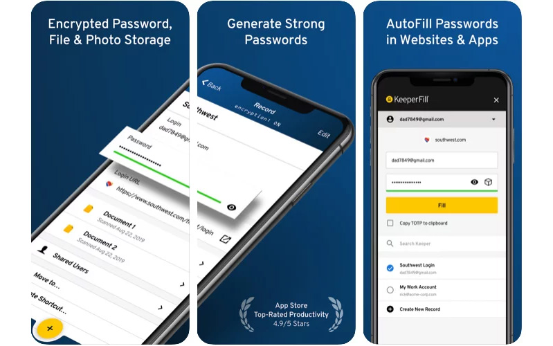 các ứng dụng quản lý mật khẩu được khuyên dùng
