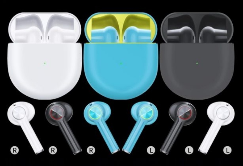 OnePlus Buds Hộp sạc được sơn mờ và đường viền màu đối lập trên tai nghe tạo nên sự nổi bật