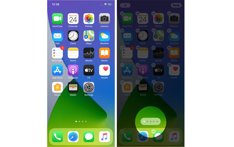 Cách ẩn trang màn hình chính của iPhone Cách ẩn trang màn hình chính của iPhone