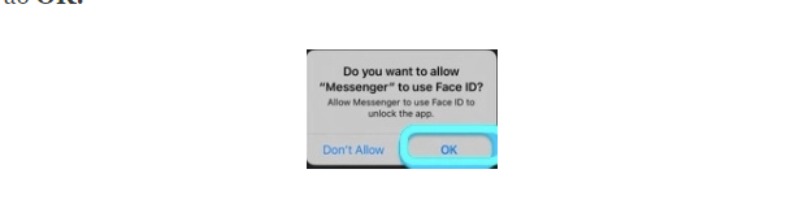 khóa tin nhắn iOS 14  nhấn xác nhận