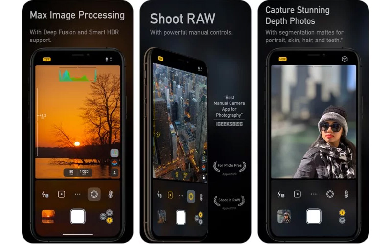 chọn ứng dụng chụp ảnh nào cho iphone