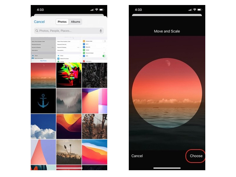 hoàn thành việc thay đổi ảnh đại diện