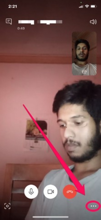 Các bước thực hiện làm mờ hình nền Skype