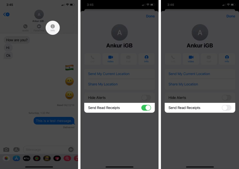 imessage Các bước thực hiện tắc chức năng đã đọc trên iPhone