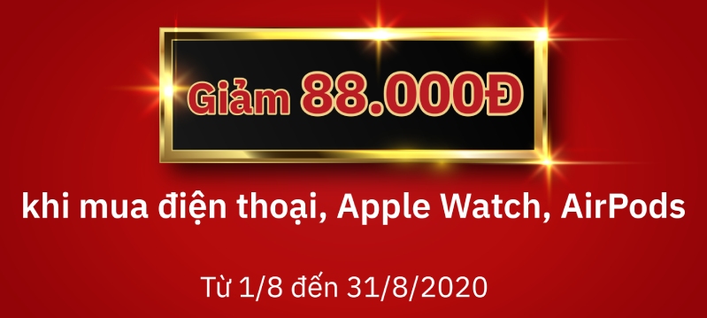 sinh nhật 24hStore lần 5 hình 3 Giảm toàn bộ 88.000đ trong các ngày tháng 8