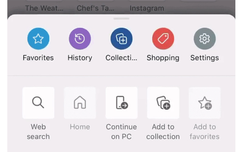 microsoft edge 2 dùng microsoft edge trên điện thoại