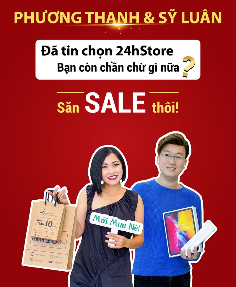 sinh nhật 24hStore lần 5 Phương Thanh và Sỹ Luân tin chọn 24hStore