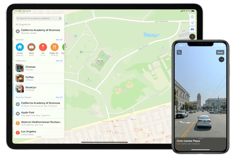 apple maps Chia sẻ ứng dụng thông qua bản đồ Apple