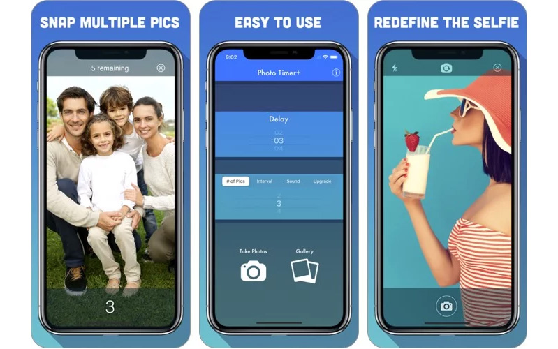 đặt thời gian chụp ảnh