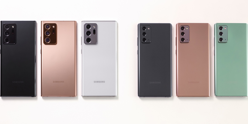 so sánh galaxy note 20, so sánh galaxy note 20 ultra 5 thiết kế note 20 và note 20 ultra có gì khác biệt