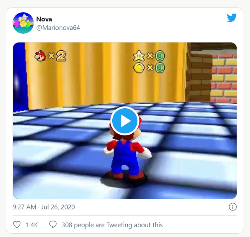 Nintendo có thể đã thử nghiệm khả năng của Mario.