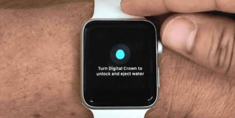 mở tính năng chống thấm nước cho apple watch