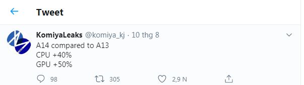 Thế hệ chipset Apple A14 Bionic sẽ được trang bị trên iphone 12