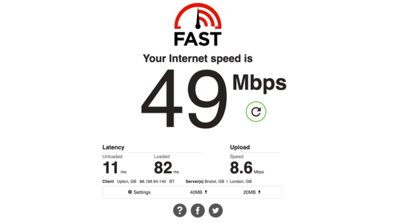 công cụ kiểm tra tốc độ internet