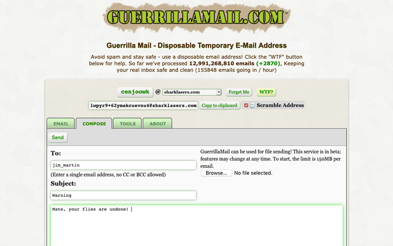 tài khoản mail dùng một lần