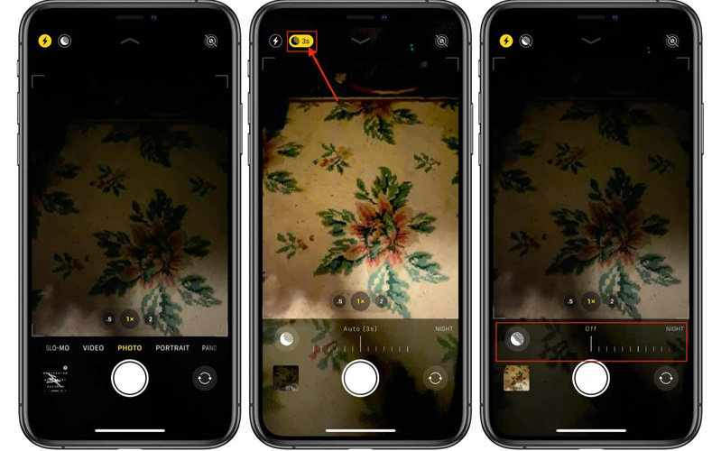 tắt chế độ chụp đêm 3 chế độ chụp đêm có tác dụng gì