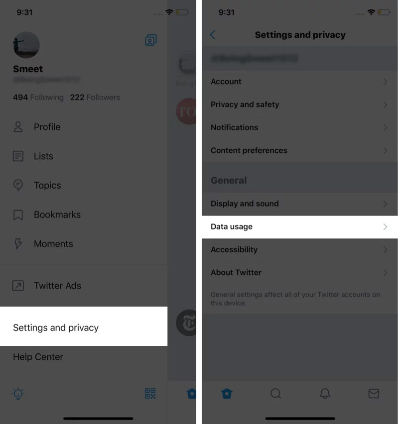 Nhấn vào Sử dụng dữ liệu.