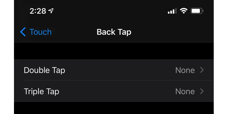 back tab iphone 5 điều khiển không cần chạm vào màn hình