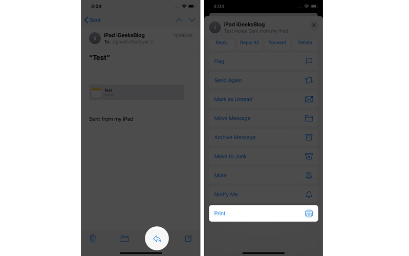 có thể in tài liệu từ điện thoại không