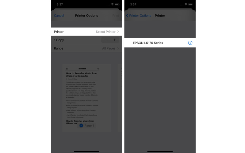 làm sao để in bằng điện thoại, máy tính bảng