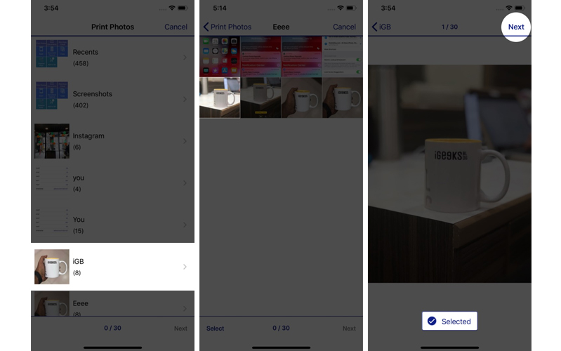 làm thể nào để in tài liệu từ ipad
