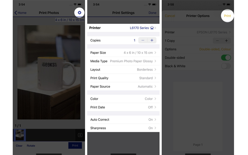 làm sao để in tài liệu từ iphone