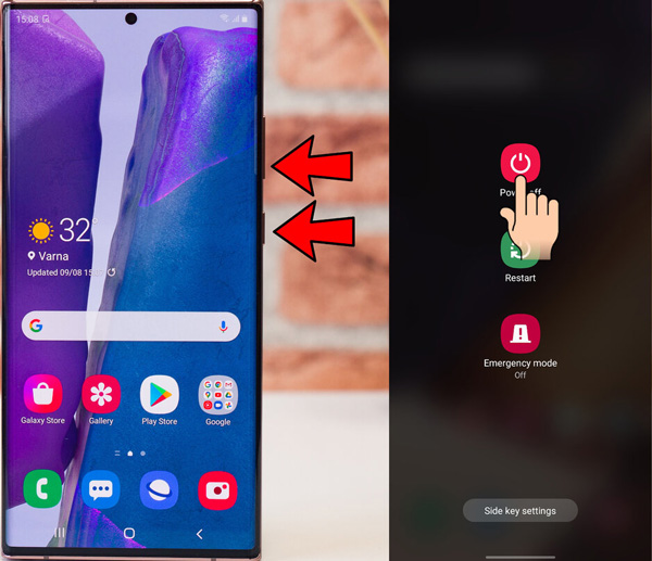 tắt Galaxy Note 20 hoặc Note 20 Ultra