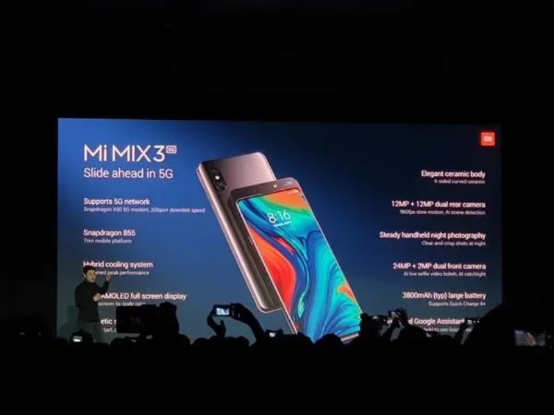mi mix 3 nổi bật với cơ chế trượt