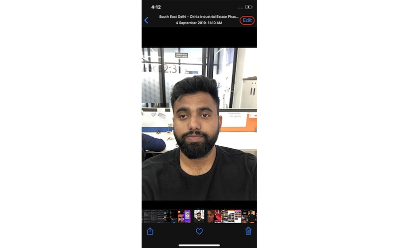 iphone 3 chỉnh sửa ảnh phản chiếu