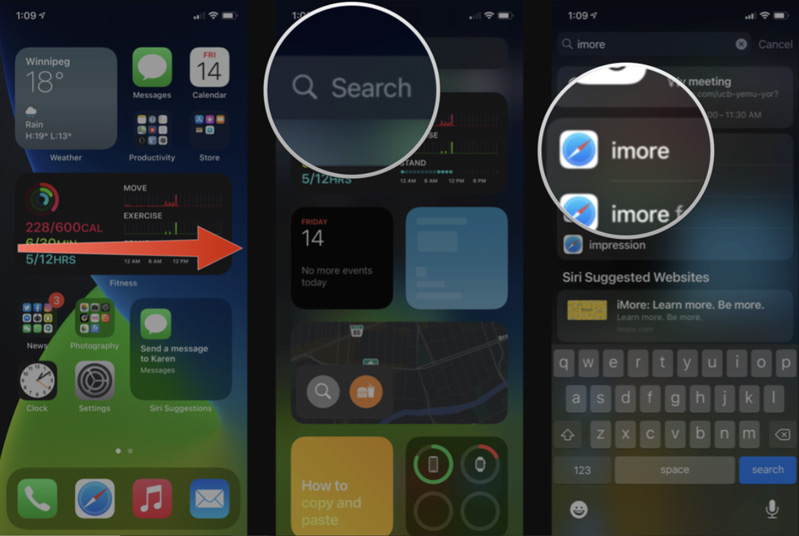 Cách tìm kiếm trong Safari từ Tìm kiếm trên Màn hình chính trong iOS 14 Cách tìm kiếm trong Safari từ Tìm kiếm trên Màn hình chính trong iOS 14