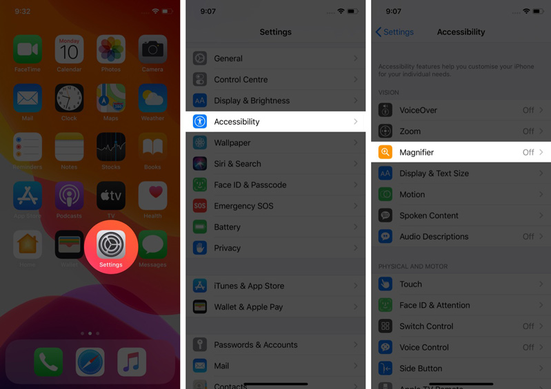 Cách BẬT Kính lúp trên iPhone hoặc iPad  Cách BẬT Kính lúp trên iPhone hoặc iPad