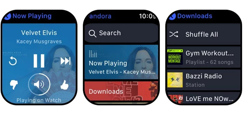 ung-dung-nhac-apple-watch-3 đến với pandora nghe nhạc thoải mái