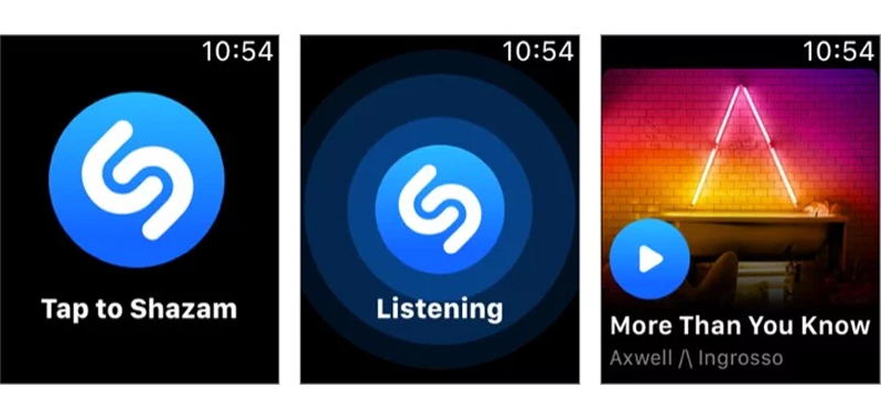 ung-dung-nhac-apple-watch-4 shazam cho phép bạn tìm kiếm lời bài hát dễ dàng