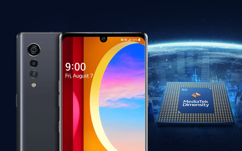 lg velvet 5g trang bị chip mediatek hình 1 LG Velvet 5G sẽ được trang bị chip MediaTek hoàn toàn mới