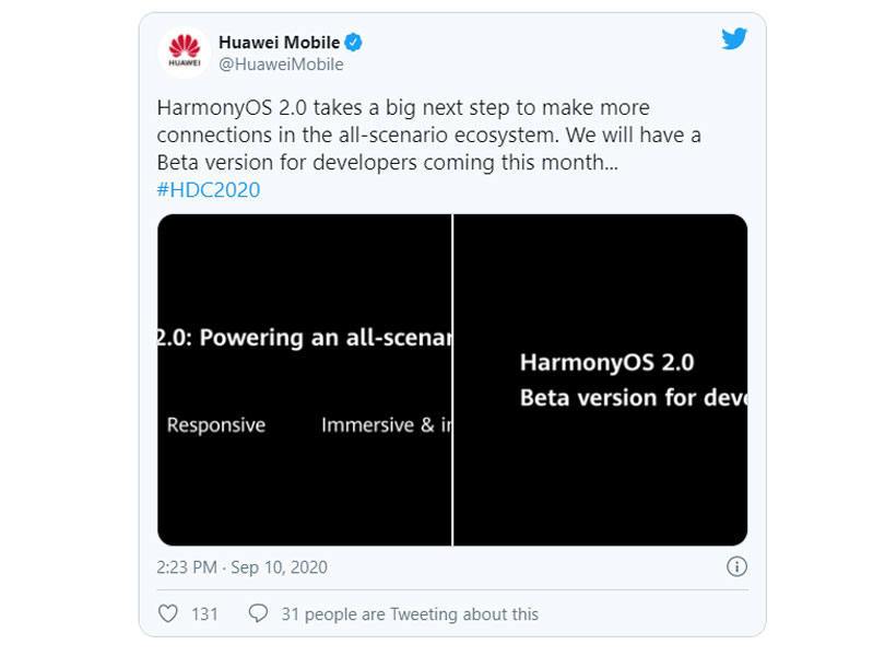 HarmonyOS được chính thức tiết lộ tại HDC