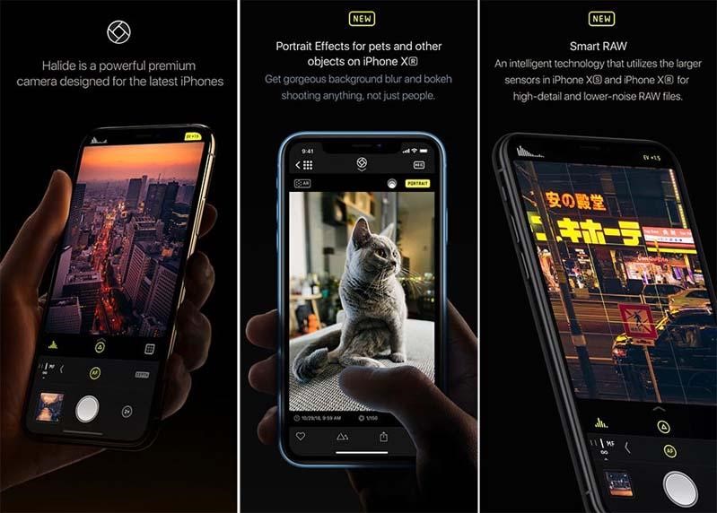 ứng dụng máy ảnh Halide