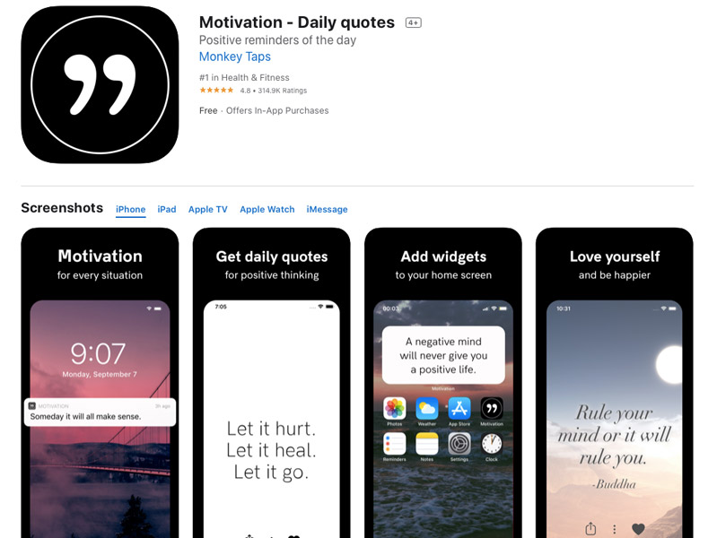 Bạn có thể widgets từ những câu trích dẫn hay 