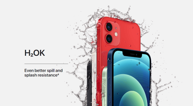 iPhone 12 Mini mới hình 6 iPhone 12 Mini mới có khả năng chống nước cao