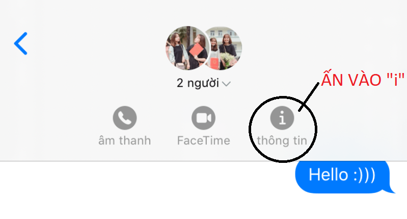 iMessage Group Chat hình 6 Thay tên nhóm iMessage Group Chat