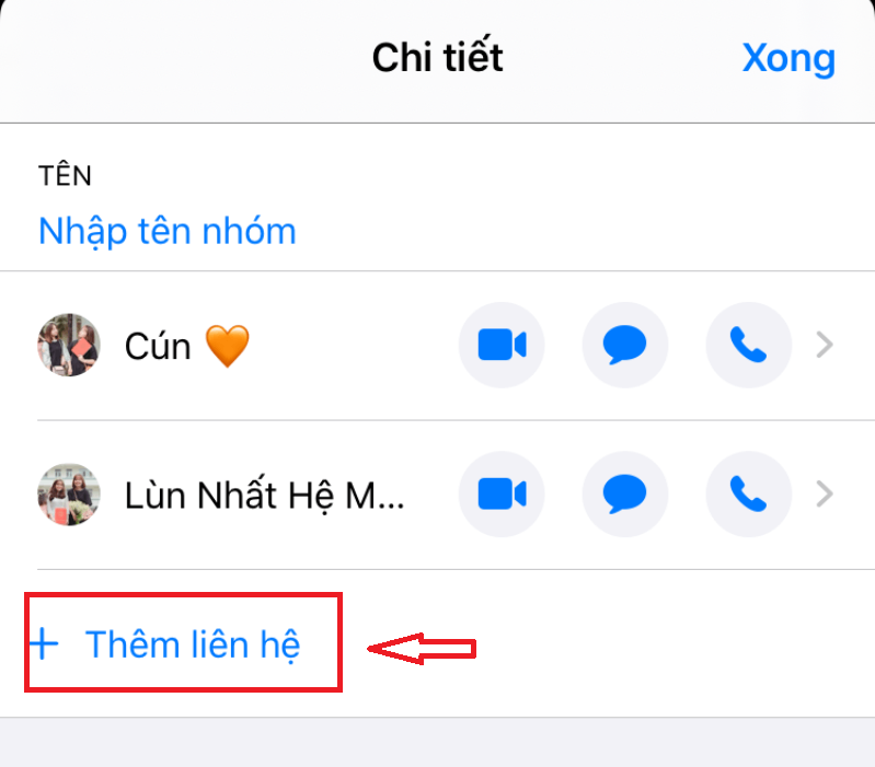 iMessage Group Chat hình 9 Cộng thêm người mới vào iMessage Group Chat