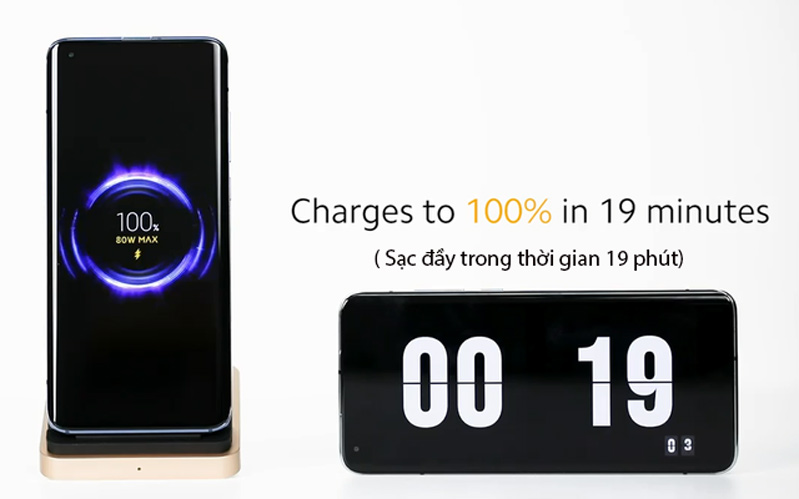 sạc không dây xiaomi 80W hình 3 Sạc đầy pin trong 19 phút với sạc không dây xiaomi 80W