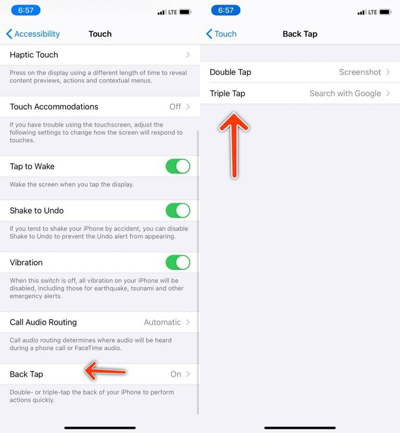 back tap trên iphone 12 hình 2 Cách bật Back Tap trên iPhone 12